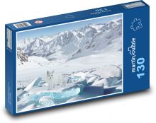 Gletscherfuchs Puzzle 130 Teile - 28,7x20 cm
