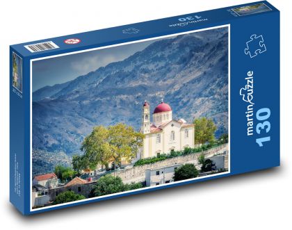 Kloster - Berge, Griechenland - Puzzle - 130 Teile