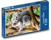 Koala na gałęzi Puzzle 130 elementów - 28,7x20 cm