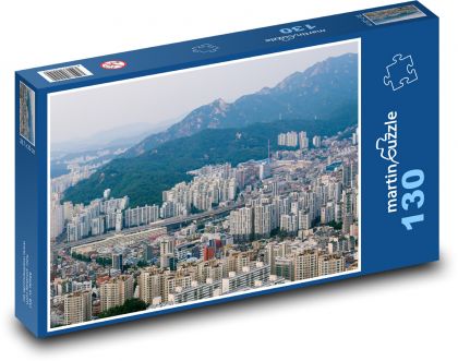 Seoul - South Korea - Puzzle 130 pieces, size 28.7x20 cm 
