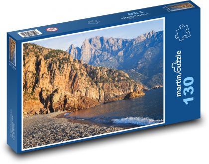 Skała - wybrzeże - Puzzle 130 elementów, rozmiar 28,7x20 cm