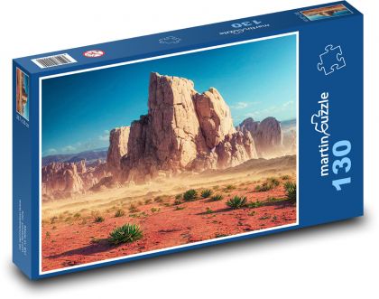 Pustynia - Fantazja - Puzzle 130 elementów, rozmiar 28,7x20 cm