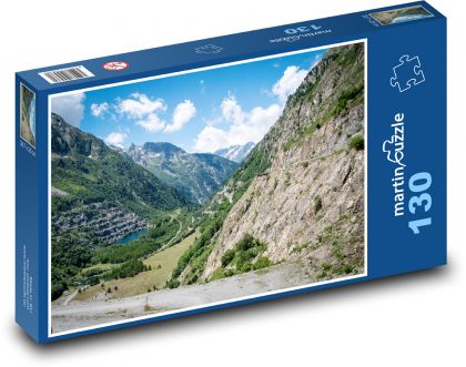 Alpy Francuskie - Puzzle 130 elementów, rozmiar 28,7x20 cm