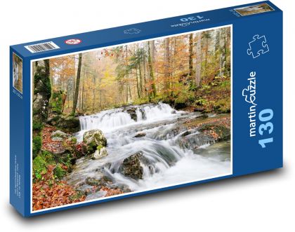 Autumn - stream, nature - Puzzle 130 pieces, size 28.7x20 cm 