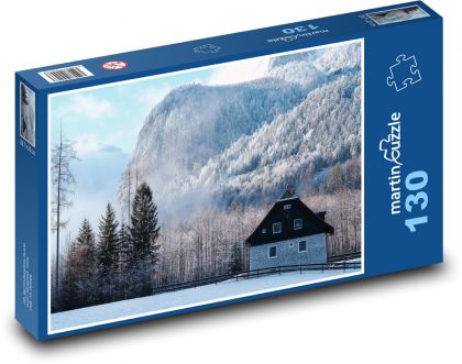 Gajowy - zima, góry - Puzzle 130 elementów, rozmiar 28,7x20 cm