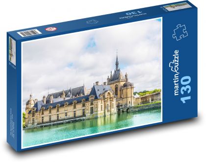 Frankreich - Schloss, Kirche - Puzzle - 130 Teile