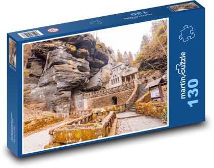 Tschechische Republik - Hřensko - altes Gaswerk - Puzzle - 130 Teile