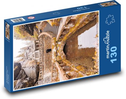 Hřensko - stara gazownia - Puzzle 130 elementów, rozmiar 28,7x20 cm