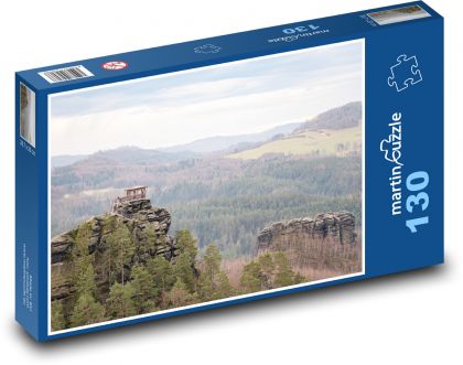 České Švýcarsko - Mariina vyhlídka - puzzle 130 dílků