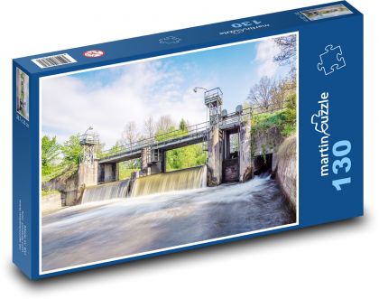 Energia - woda - Puzzle 130 elementów, rozmiar 28,7x20 cm
