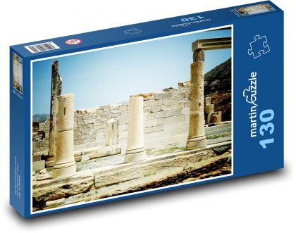 Pozostałości świątyni - Grecja - Puzzle 130 elementów, rozmiar 28,7x20 cm