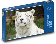 Biely tiger Puzzle 130 dielikov - 28,7 x 20 cm 
