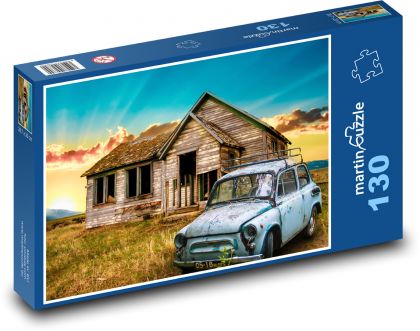 Abandoned house - Puzzle 130 pieces, size 28.7x20 cm 