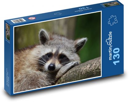 Mýval medveď - Puzzle 130 dielikov, rozmer 28,7x20 cm 