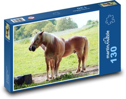 Zvířata - koně - puzzle 130 dílků