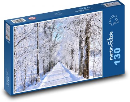 Zimní krajina - puzzle 130 dílků