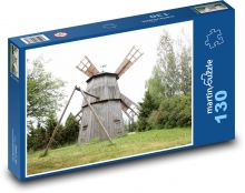 Stary wiatrak Puzzle 130 elementów - 28,7x20 cm
