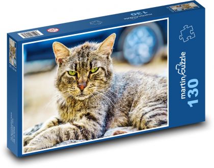 Cat - Puzzle 130 pieces, size 28.7x20 cm 