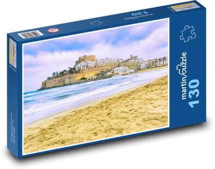 Španělsko - Peniscola - Puzzle 130 dílků, rozměr 28,7x20 cm
