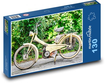 Starý moped - Puzzle 130 dílků, rozměr 28,7x20 cm