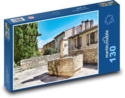 Historic fountain - Puzzle 130 pieces, size 28.7x20 cm 