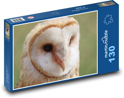 Płomykówka, płomykówka zwyczajna - Puzzle 130 elementów, rozmiar 28,7x20 cm