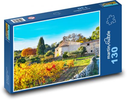 Vinohrady - kostol - Puzzle 130 dielikov, rozmer 28,7x20 cm 