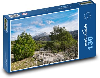Francja - Montagne Sainte-Victoire - Puzzle 130 elementów, rozmiar 28,7x20 cm