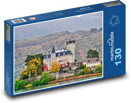 Zámok - Francúzsko - Puzzle 130 dielikov, rozmer 28,7x20 cm 