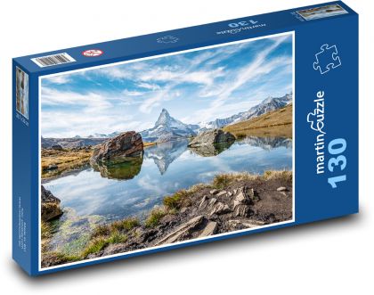 Švajčiarske Alpy - Matterhorn - Puzzle 130 dielikov, rozmer 28,7x20 cm 