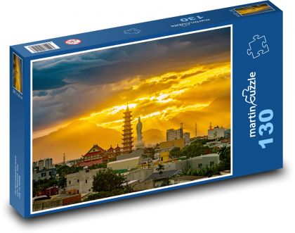 Vietnam - Sonnenuntergang - Puzzle - 130 Teile