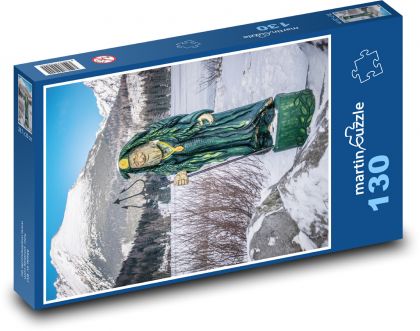 Socha - Neptún - Puzzle 130 dielikov, rozmer 28,7x20 cm 