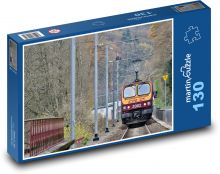 Železniční trať - vlak Puzzle 130 - 28,7x20 cm