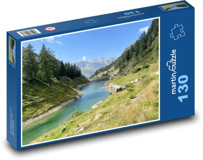 Alpská cesta - Itálie - Puzzle 130 dílků, rozměr 28,7x20 cm