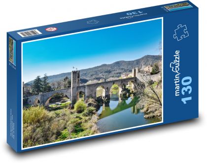 Medieval bridge - Puzzle 130 pieces, size 28.7x20 cm 
