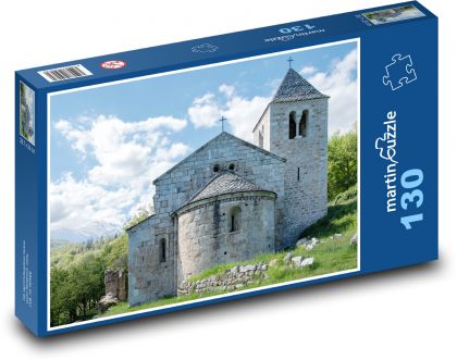 Kaple - kostel - puzzle 130 dílků