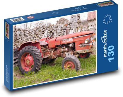 Ciągnik wyłączony z eksploatacji - Puzzle 130 elementów, rozmiar 28,7x20 cm