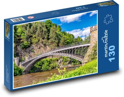 Kovový most - Puzzle 130 dielikov, rozmer 28,7x20 cm 