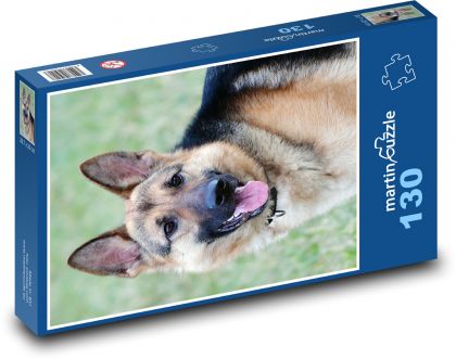 Owczarek niemiecki - Pies - Puzzle 130 elementów, rozmiar 28,7x20 cm