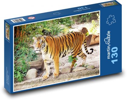 Tygr v zoo - Puzzle 130 dílků, rozměr 28,7x20 cm