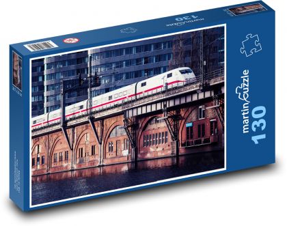 Železnice - vlak - puzzle 130 dílků