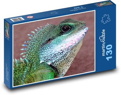 Jaszczurka - chiński smok wodny - Puzzle 130 elementów, rozmiar 28,7x20 cm