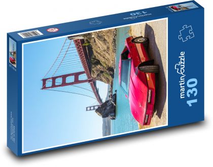 Corvette - San Francisco - Puzzle 130 elementów, rozmiar 28,7x20 cm