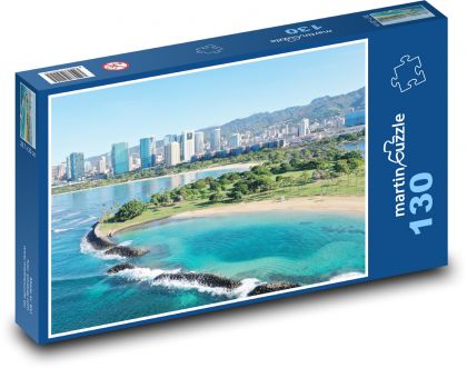 Oahu - Hawaii - Puzzle 130 pieces, size 28.7x20 cm 