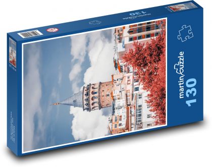 Around town - Puzzle 130 pieces, size 28.7x20 cm 