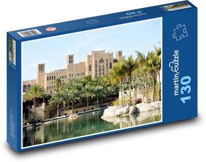 Dubaj - palmy - Puzzle 130 dielikov, rozmer 28,7x20 cm 