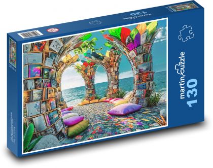Beach books - Puzzle 130 pieces, size 28.7x20 cm 