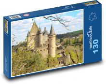 Luksemburg - zamek Vianden Puzzle 130 elementów - 28,7x20 cm