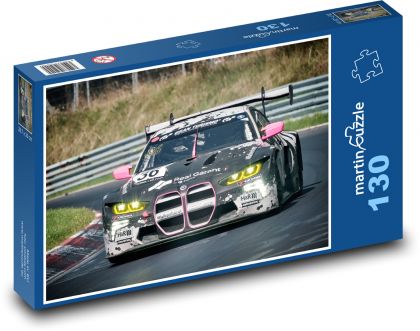 Pretekárske auto - Puzzle 130 dielikov, rozmer 28,7x20 cm 