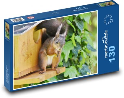 Squirrel - rodent - Puzzle 130 pieces, size 28.7x20 cm 